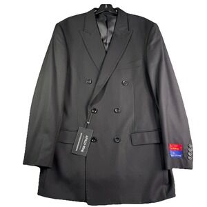 NWT Apollo King AP Double Breasted Formal Suit Men's 42R 36W Pleated Un-hemmed